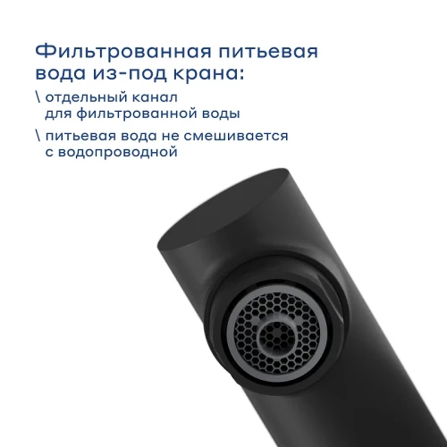Смеситель для кухни Pragma Esdel 903113.ESD7.B2LF.014-2 цвет Черный матовый