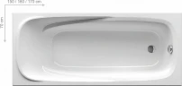 Акриловая ванна Ravak Vanda II 170x70 CP21000000 без гидромассажа