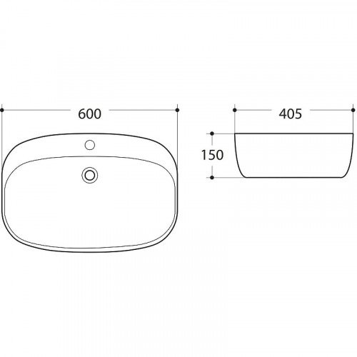 Раковина Art&Max 60 AM-78375 Белая