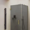Душевой уголок Maybah Glass MGY-1307-3 900х900х1950 на петлях Золото стекло графитовое матовое