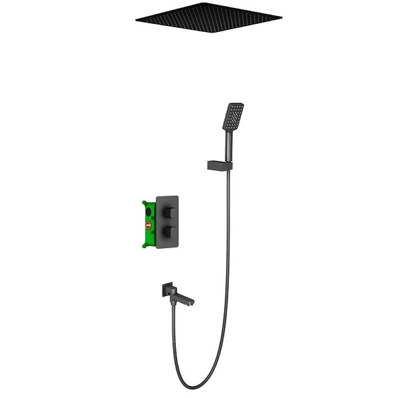 Душевая система Timo Petruma SX-5019/03SM Черный латунь встраиваемый
