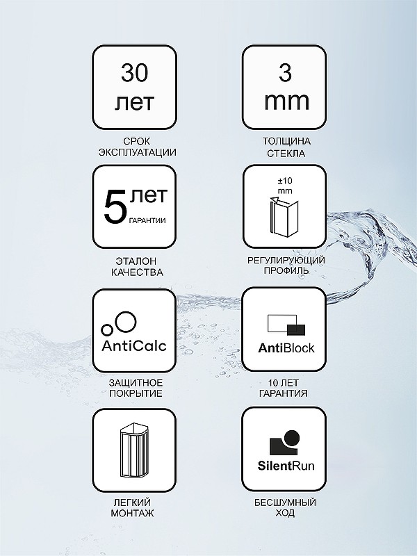 Душевой уголок Ravak Supernova SKKP6-80 80x80 3204O302Z1 профиль Черный стекло Transparent