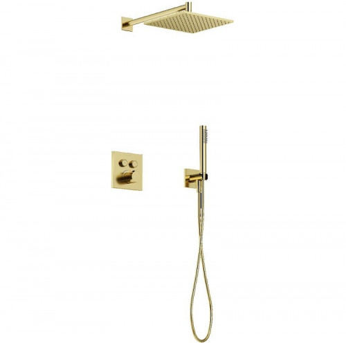Душевая система Sancos Linn SC9022BG с термостатом Золото брашированное