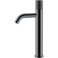 Смеситель для раковины Boheme Stick 122-SGM.4 Оружейная сталь глянцевая латунь