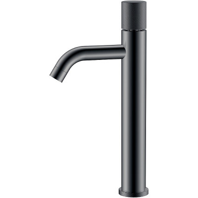 Смеситель для раковины Boheme Stick 122-SGM.4 Оружейная сталь глянцевая латунь