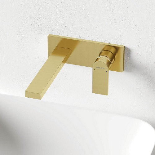 Смеситель для раковины Sancos Studio SC9017BG Золото брашированное