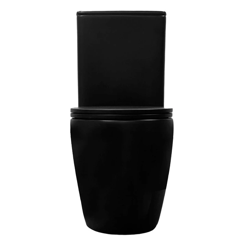 Унитаз компакт Azario Cobalt-Black AZ-6089A-MB цвет Черный матовый с бачком и сиденьем Микролифт
