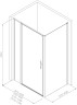 Душевой уголок Allen Brau Priority 90x90 3.31002.BA+3.31017.BA цвет профиля Серебро браш стекло прозрачное
