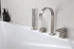 Смеситель для ванны Abber Wasserfall AF8613SP цвет Сатин