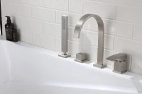 Смеситель для ванны Abber Wasserfall AF8613SP цвет Сатин
