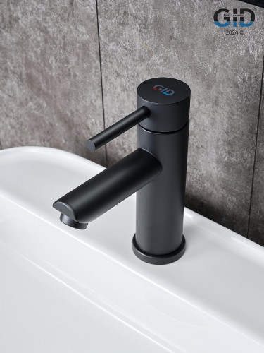 Смеситель для раковины Gid Berlin SS080BMK цвет Черный матовый