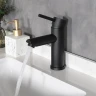 Смеситель для раковины Gid Berlin SS080BMK цвет Черный матовый
