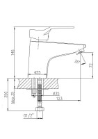 Смеситель для раковины Haiba HB1063 Хром однорычажный