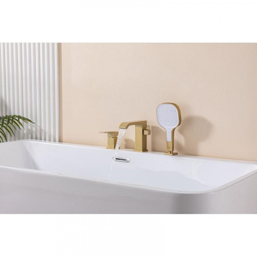 Смеситель на борт ванны Raglo R02.31.03 цвет Золото матовое