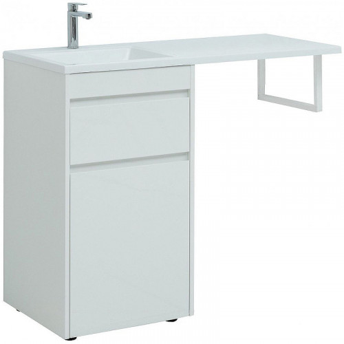 Тумба под раковину Aquanet Токио 110 239289 Белая МДФ / ЛДСП