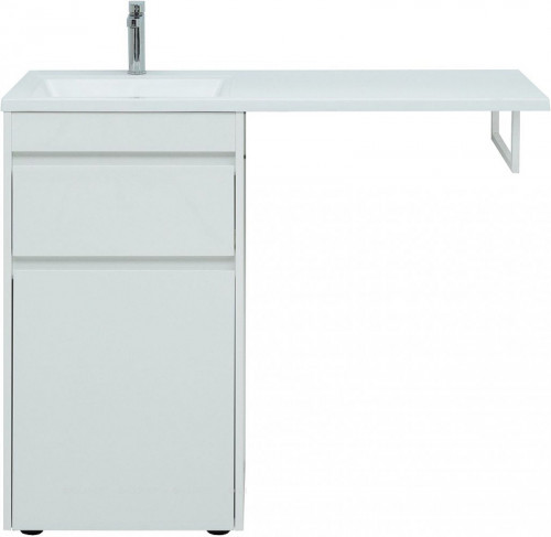 Тумба под раковину Aquanet Токио 110 239289 Белая МДФ / ЛДСП