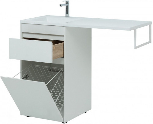 Тумба под раковину Aquanet Токио 110 239289 Белая МДФ / ЛДСП