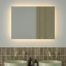 Зеркало Defesto Glow 80х60 DF 2517SH с подсветкой 25W-3000К/с фацетом/Сенсорный выключатель/Теплый белый свет