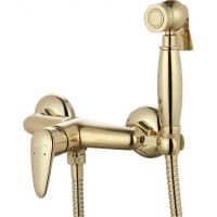 Гигиенический душ со смесителем Lemark Pramen LM3318G Золото латунь