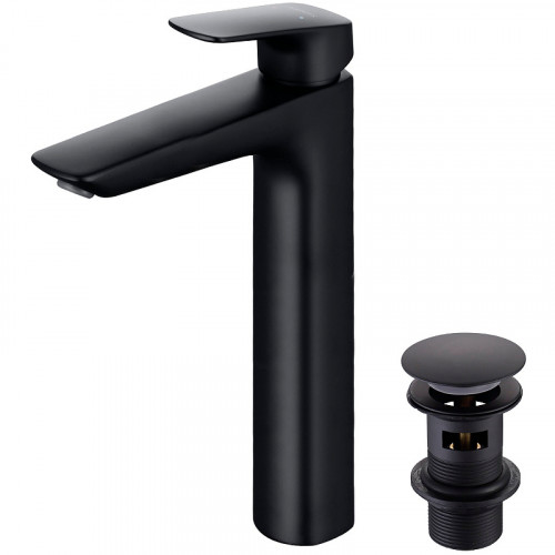 Смеситель для раковины Aquatek Вега AQ1005MB Черный матовый латунь