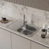 Кухонная мойка Domaci Равенна 78 R DGR 780*480 (6) R1TG цвет Сталь