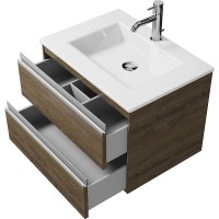 Тумба под раковину Creto Alba 60 11-1161TR подвесная Truffle МДФ / ЛДСП