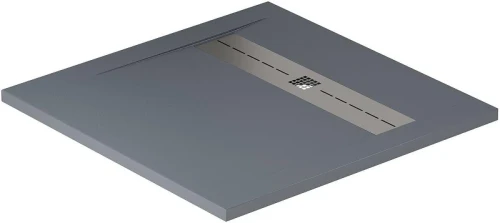 Душевой поддон из искусственного камня Allen Brau Infinity 90x90 8.21001-BGM цвет Синий+Серый