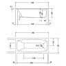 Ванна из искусственного камня Duravit Aurena 170х75 700548000000000 цвет Белый матовый