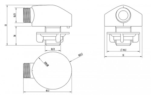 Шланговое подключение Splendy AA215NRACR цвет Хром