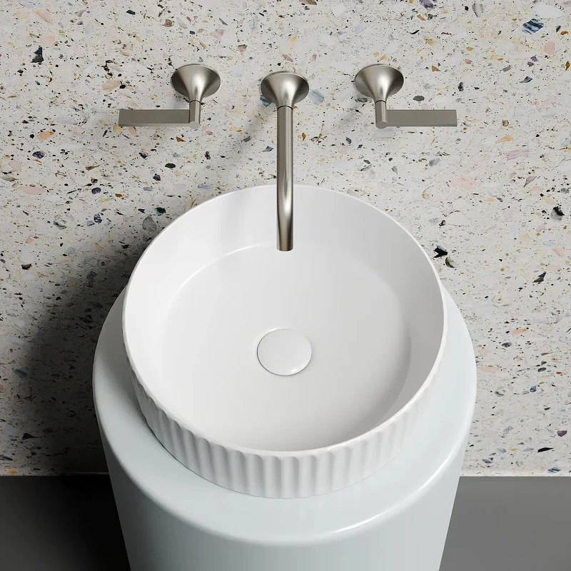 Раковина-чаша Ceramicanova Element 36 CN6057MW Белая матовая фарфор накладная