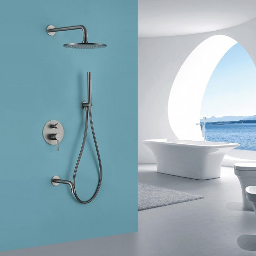 Душевая система Abber Wasser Kreis AF8117NG Никель