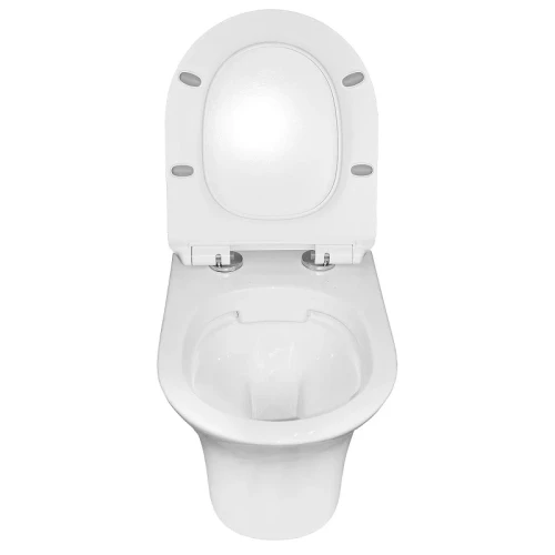 Унитаз подвесной Azario Fretta Round AZ-2617E цвет Белый с сиденьем Микролифт