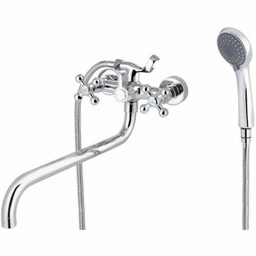 Смеситель для ванны Kaiser Carlson Lux 11155 универсальный Хром латунь на стену