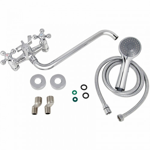 Смеситель для ванны Kaiser Carlson Lux 11155 универсальный Хром латунь на стену