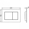 Комплект унитаза Ceramicanova Union CN4009T с инсталляцией Tece Now 9400414 с сиденьем Микролифт и Черной матовой клавишей смыва