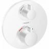 Смеситель для душа Hansgrohe Ecostat S 15758700 с термостатом Белый матовый латунь встраиваемый