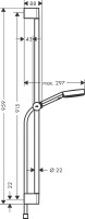 Душевой гарнитур Hansgrohe Pulsify Select Relaxation 24170700 Белый матовый латунь на стену