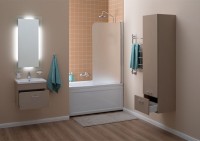 Зеркало Aquanet Нота 45 159094 с подсветкой Алюминий стекло, нестандартный материал