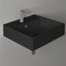 Раковина Simas Agile 51 AG51 nero matt*1 Черная матовая фарфор подвесная, полувстраиваемая