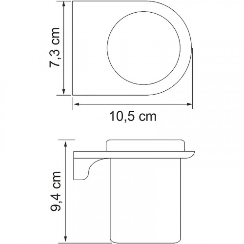 Стакан для зубных щеток WasserKRAFT Kammel K-8328W Белый матовый