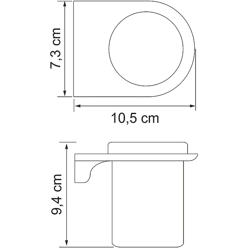 Стакан для зубных щеток WasserKRAFT Kammel K-8328W Белый матовый
