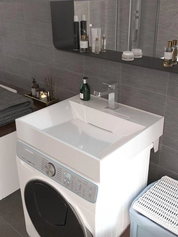 Раковина Uperwood Top 60 291021039 на стиральную машину цвет Белый глянцевый
