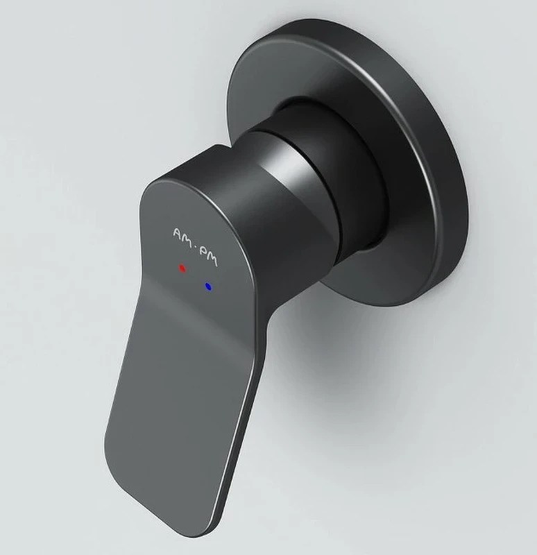 Смеситель для душа AM.PM X-Joy F85A65022 Черный матовый латунь встраиваемый
