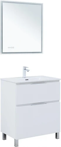 Тумба с раковиной Aquanet Алвита New 70 345677 цвет Белый матовый