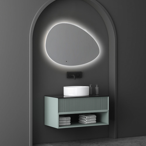 Зеркало Abber Kontur 92 AG6301SC-0.92 с подсветкой с бесконтактным выключателем и диммером стекло