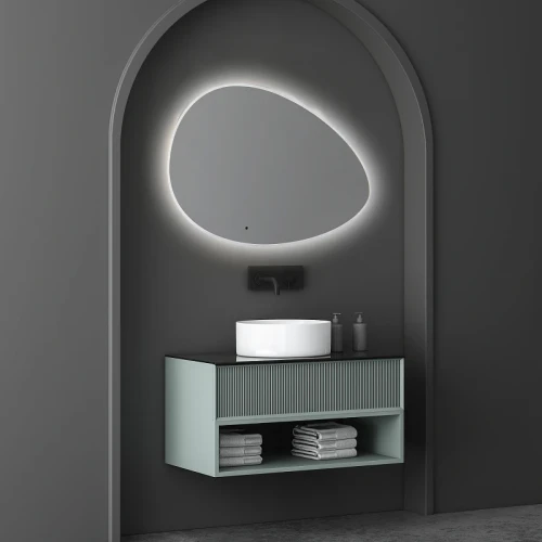 Зеркало Abber Kontur 92 AG6301SC-0.92 с подсветкой с бесконтактным выключателем и диммером стекло