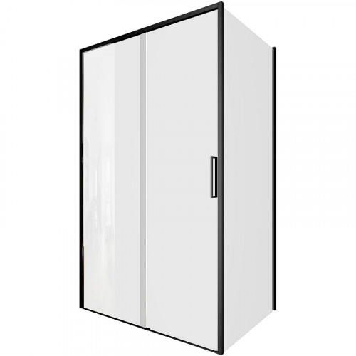 Душевая стенка Aquanet Pleasure Evo AE65-F90-BT 90 312549 профиль Черный стекло прозрачное