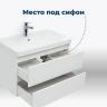 Тумба под раковину Aquanet Вега 60 362546 подвесная цвет Белый глянец