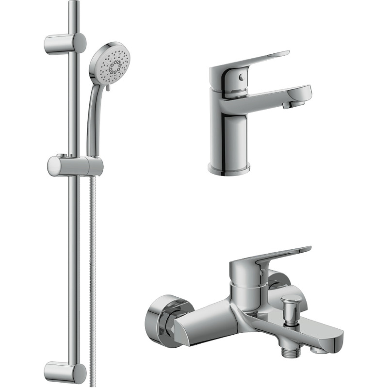 Комплект смесителей Cersanit Flavis 64508 Хром латунь