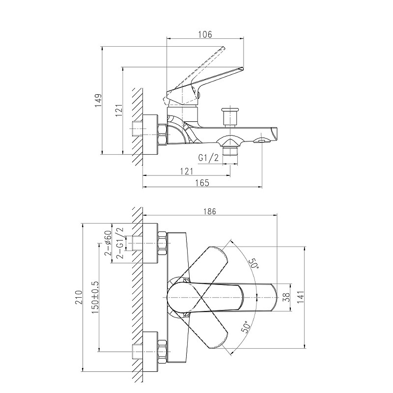 Комплект смесителей Cersanit Flavis 64508 Хром латунь